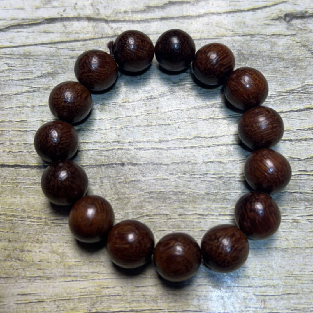 11 福来精选文玩沉香木作手串14mm