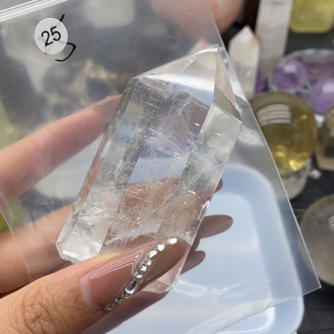 水晶天然水晶未镶嵌蝶*25