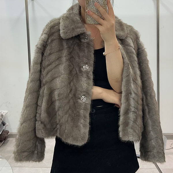 【淼姐专属AA】翻领款双排扣冬季短外套休闲时尚潮流轻奢