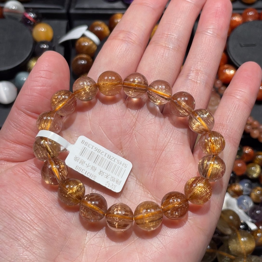 水晶手链未镶嵌发晶10.5mm