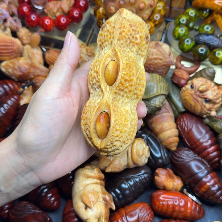 松木琥珀木文玩手串