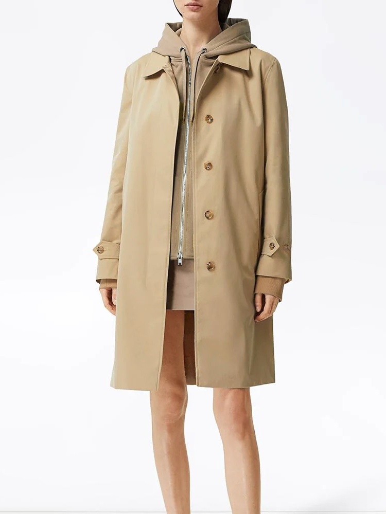 气质休闲中长款女士风衣