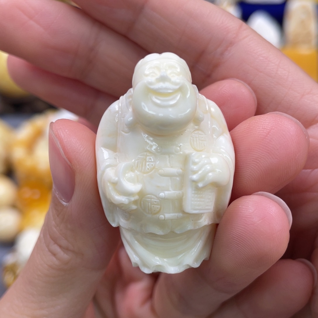 蜜蜡裸石未镶嵌琥珀蜜蜡雕刻件