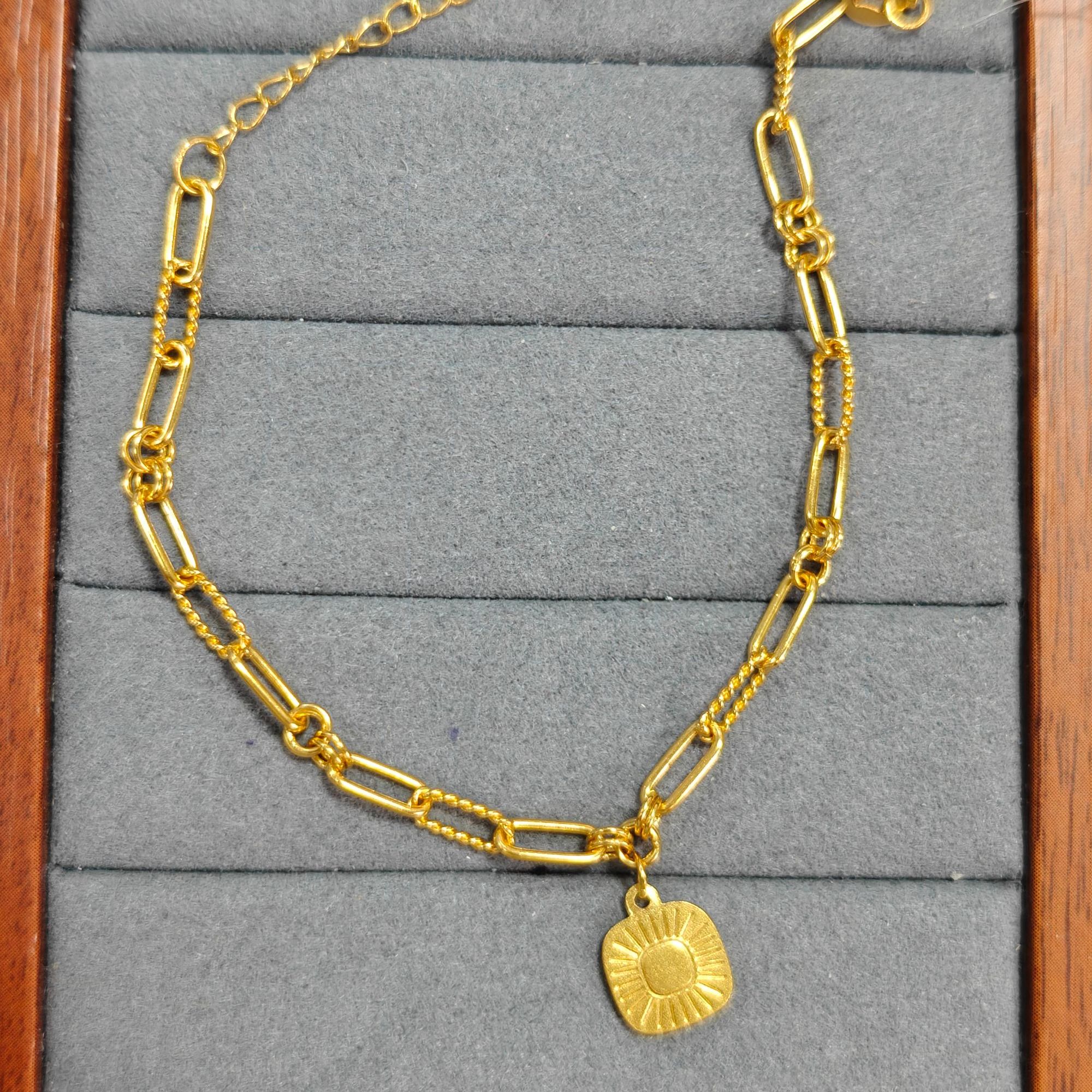 【周老板】足金流金岁月手链