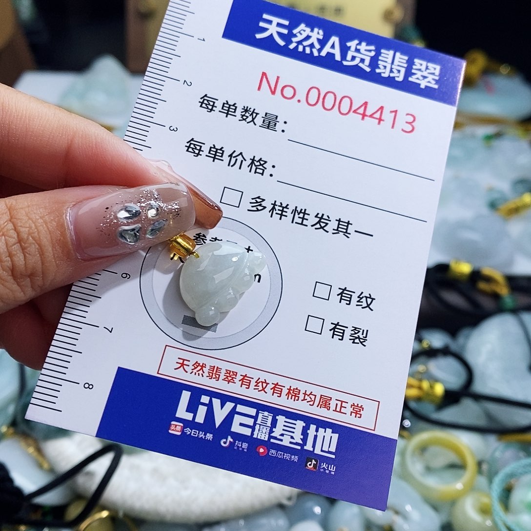 翡翠未镶嵌颈饰4413