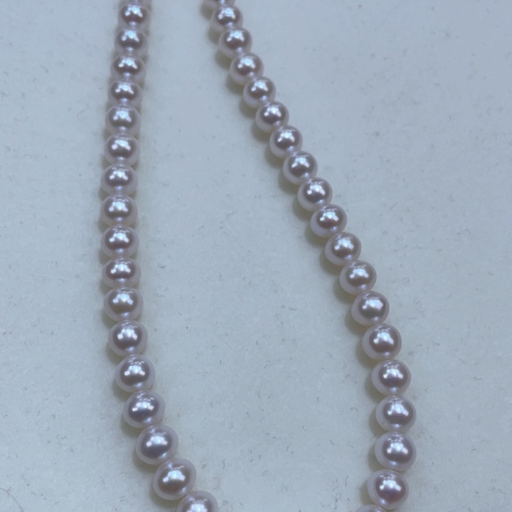 淡水珍珠颈饰银S925镶嵌6-7m新品炫彩