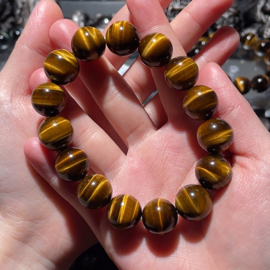 木变石（虎睛石）手串未镶嵌青***.