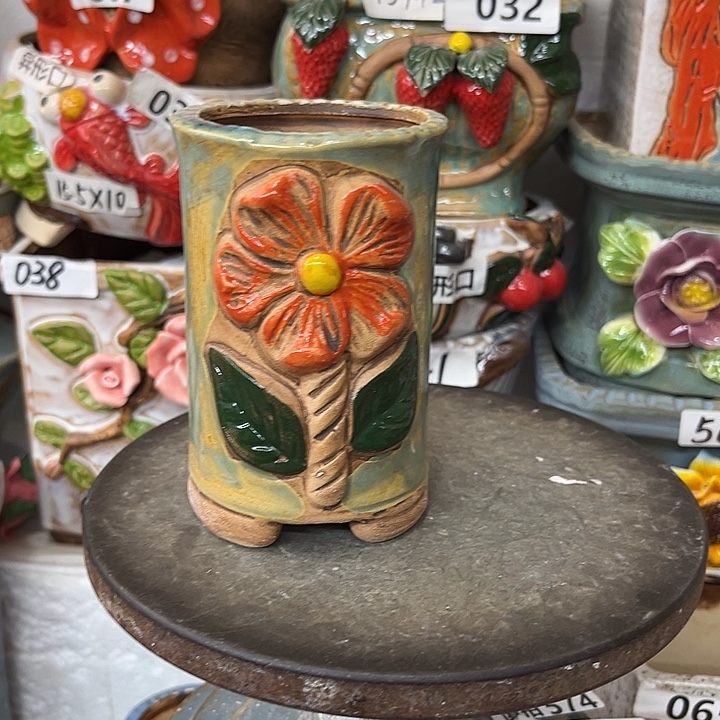 粗陶材质多肉花盆