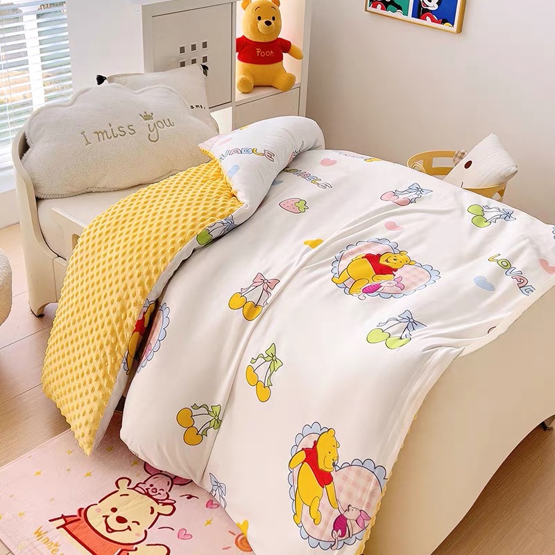 【樱桃维尼豆豆被】200*230保暖舒适亲肤柔软加厚冬被透气豆豆被子