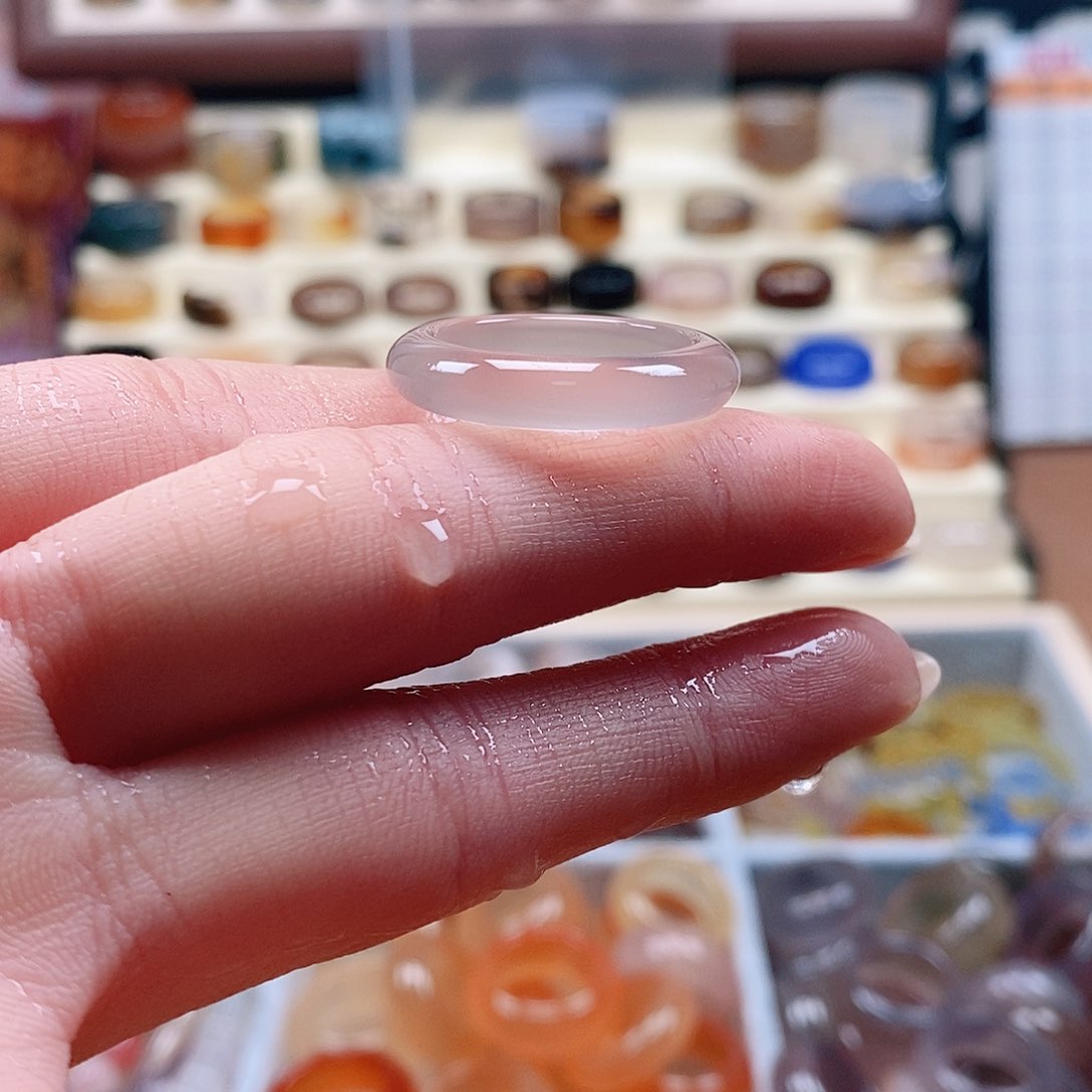 玛瑙/玉髓戒指未镶嵌S****N