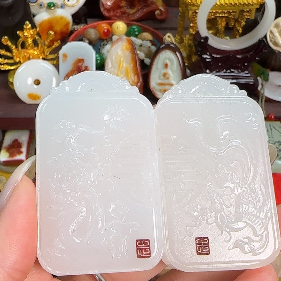 和田玉未镶嵌挂件