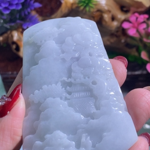 【闪购商品】颈饰未镶嵌翡翠山水