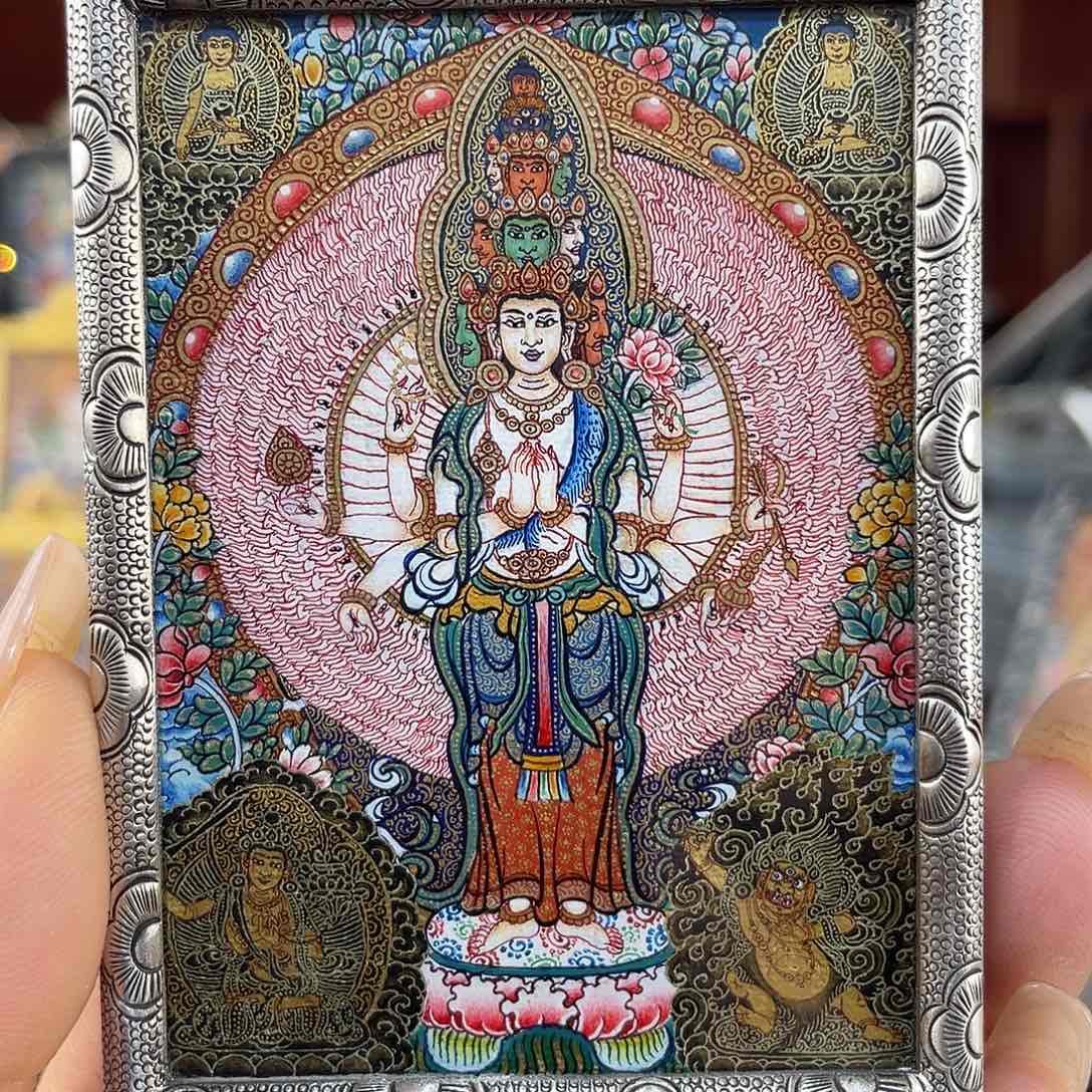 吊坠定金1000元青海热贡纯手绘