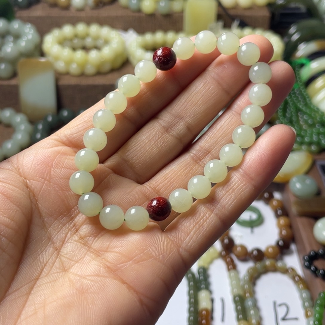 和田玉手链未镶嵌