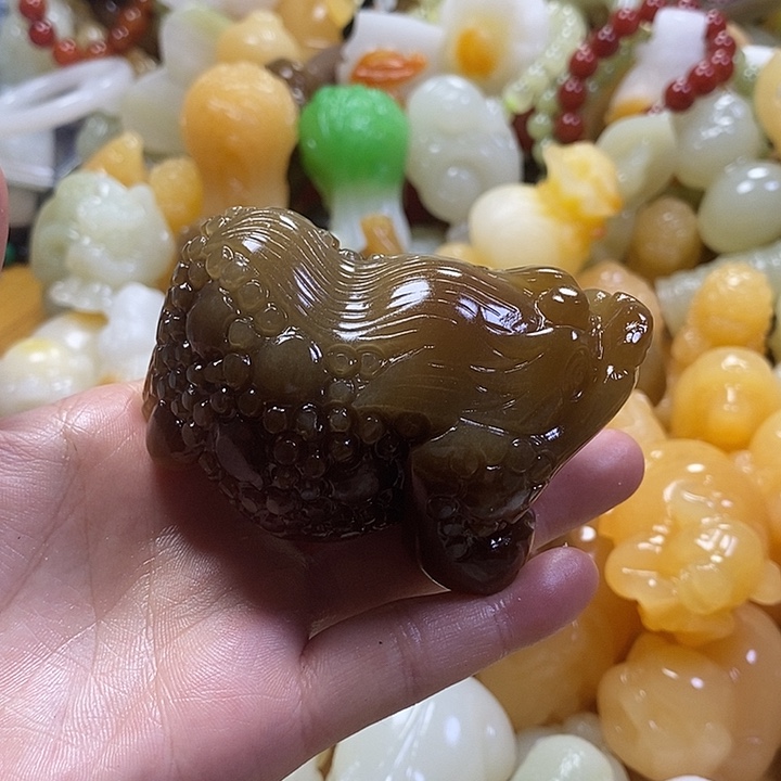 完全开放手把件挂件吊坠蝉