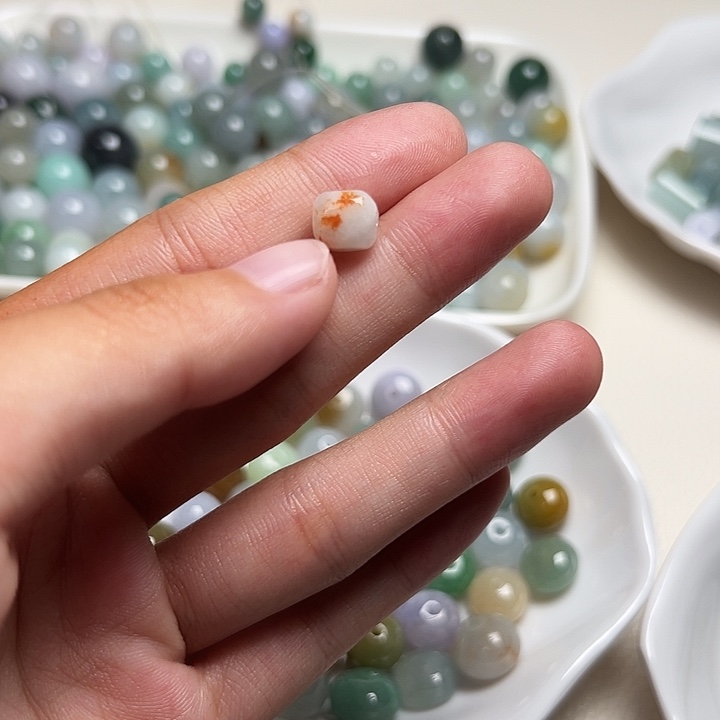 明***知翡翠散珠随行卡7.6*7