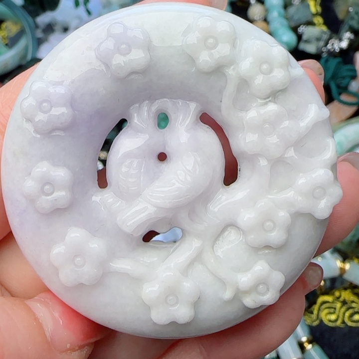 翡翠颈饰未镶嵌天然A货65