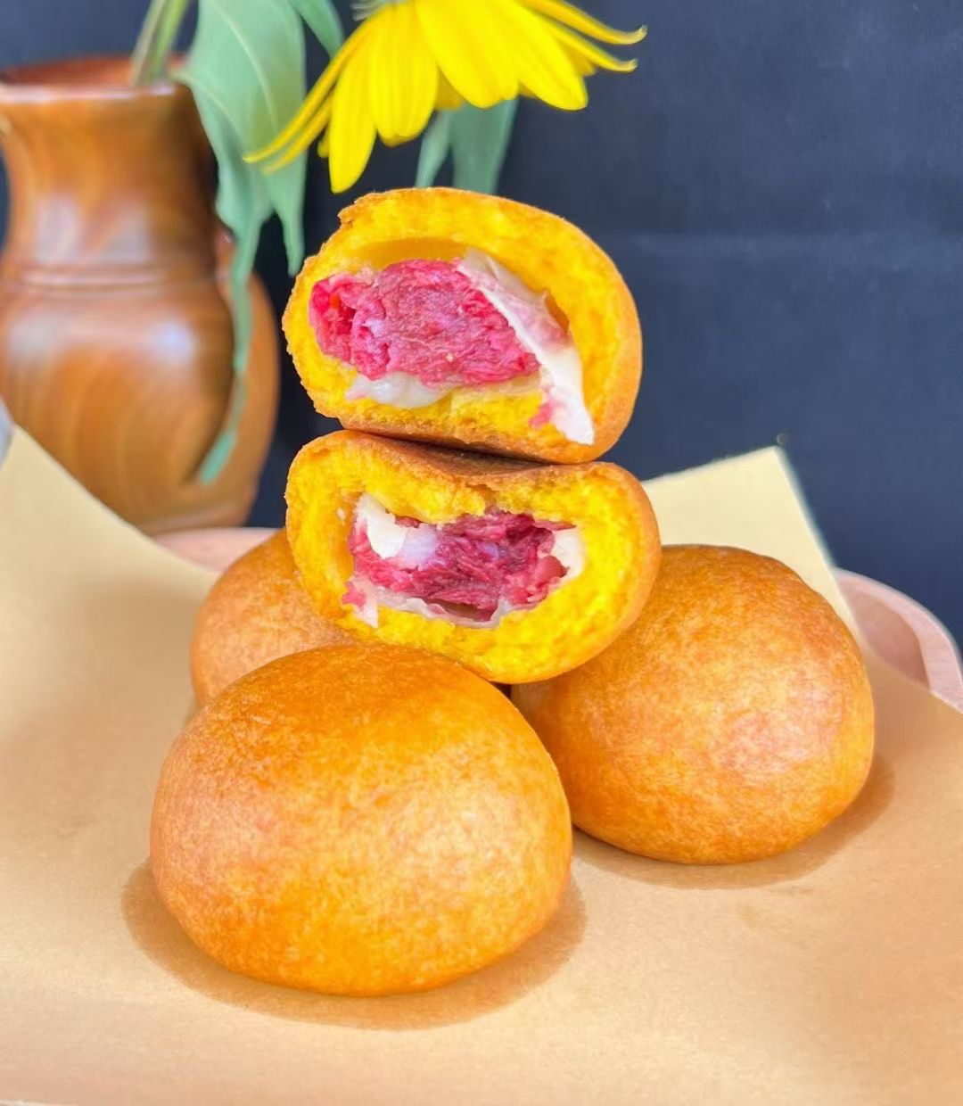 【花一专属】云南方威鲜花小软无水蛋糕鲜花饼烘焙解馋零食经典好吃