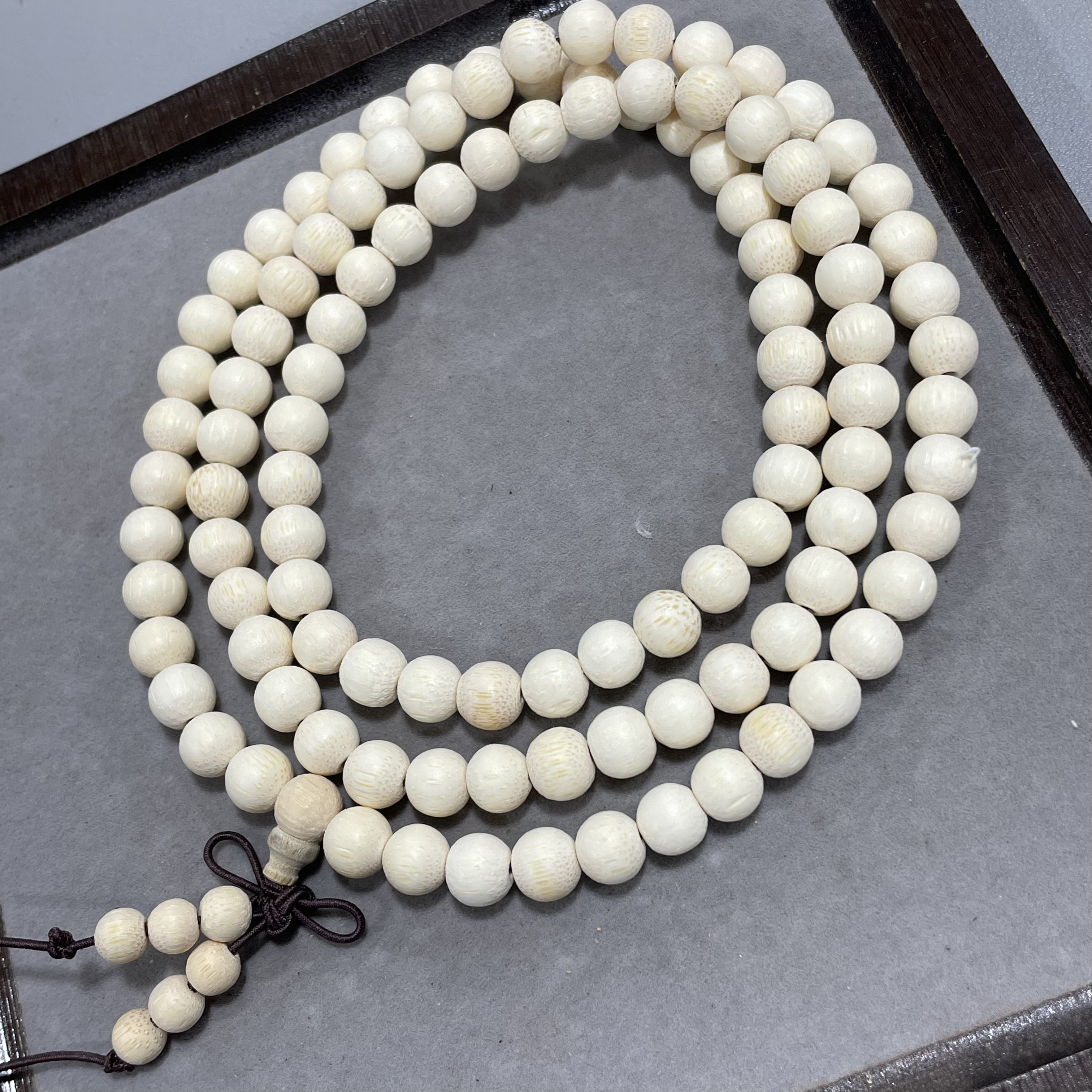 A73金丝竹 卡8mm多圈念珠盘玩手串.