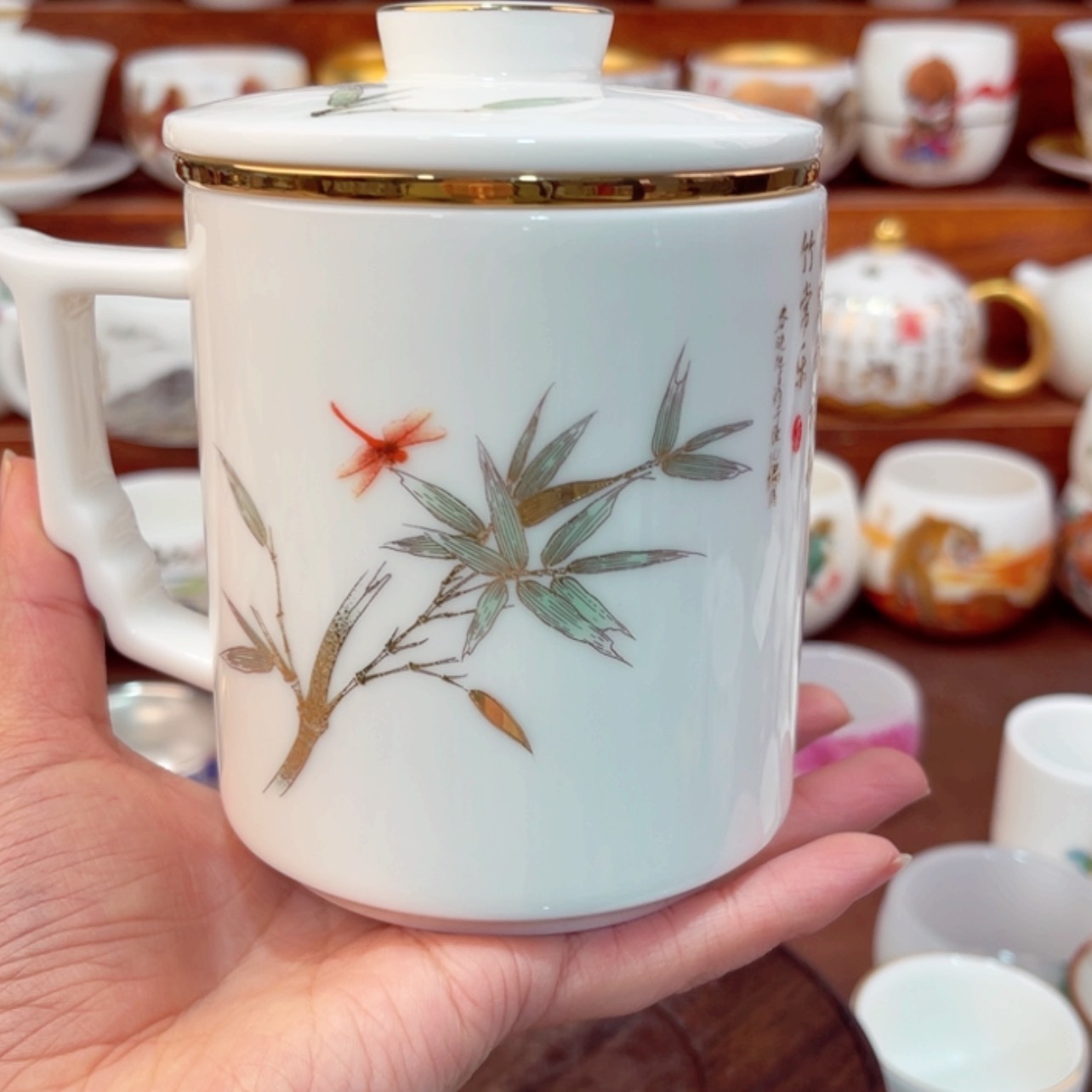 【闪购商品】高货原装羊脂玉瓷陶瓷茶具