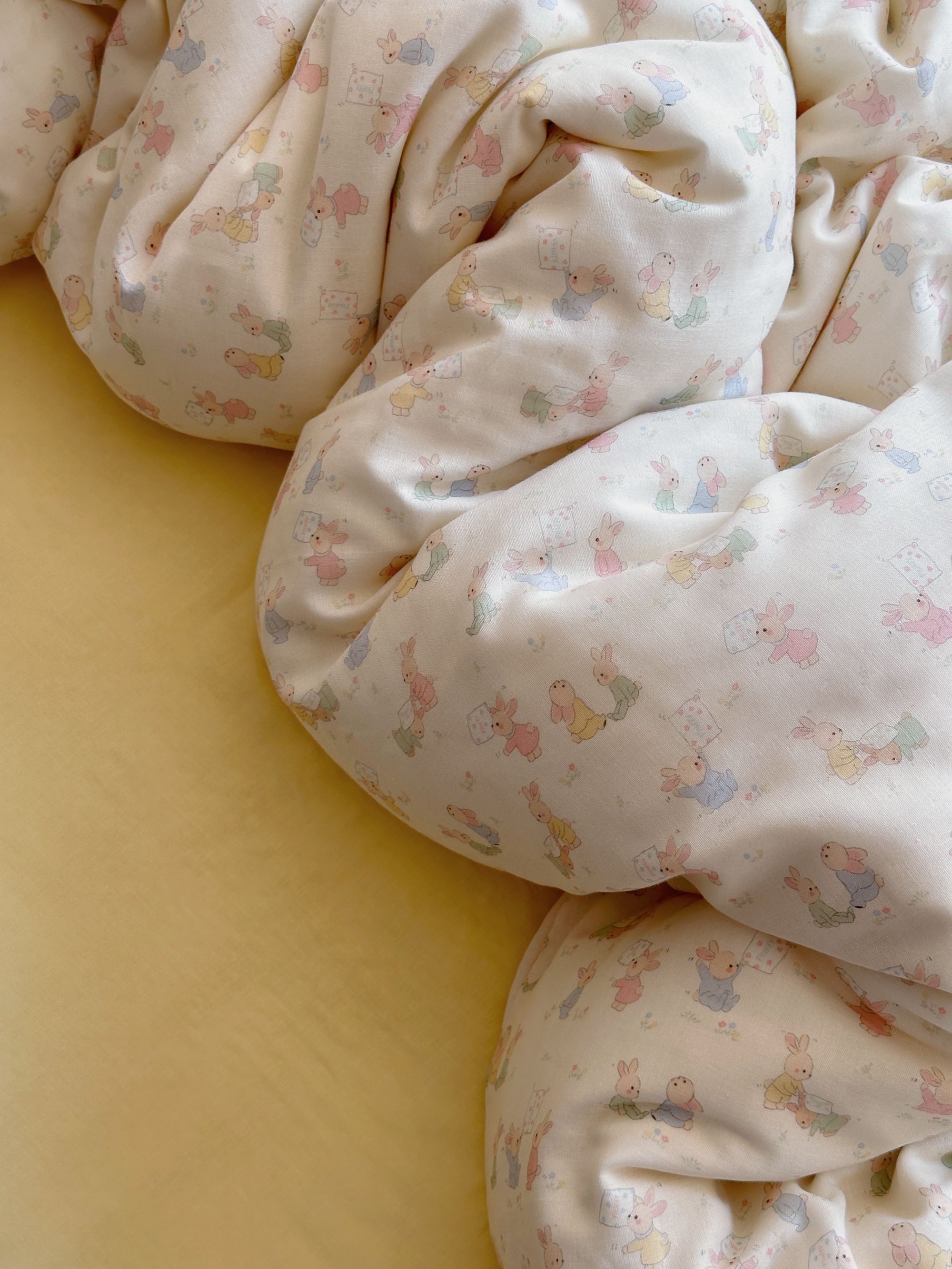 2025年新款纯棉双层纱四件套A类母婴全棉套件透气舒适简约印花