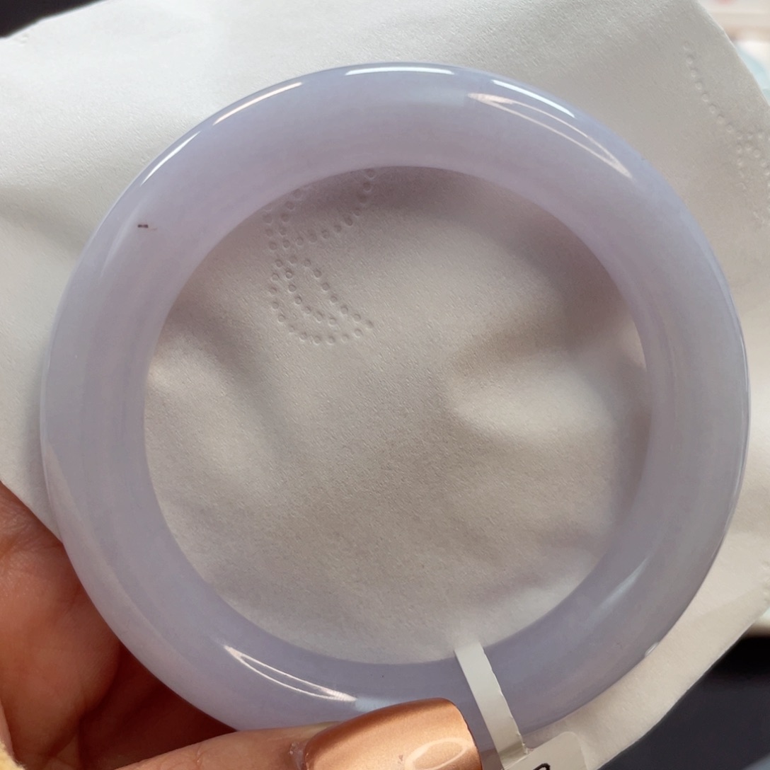 【闪购商品】翡翠手镯未镶嵌冰紫仙女镯55.3圈口