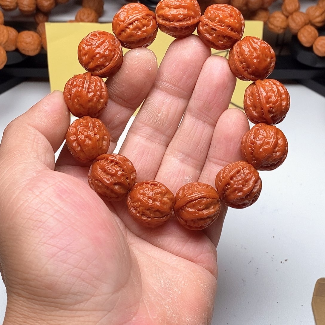 枣木文玩核桃2.0三棱