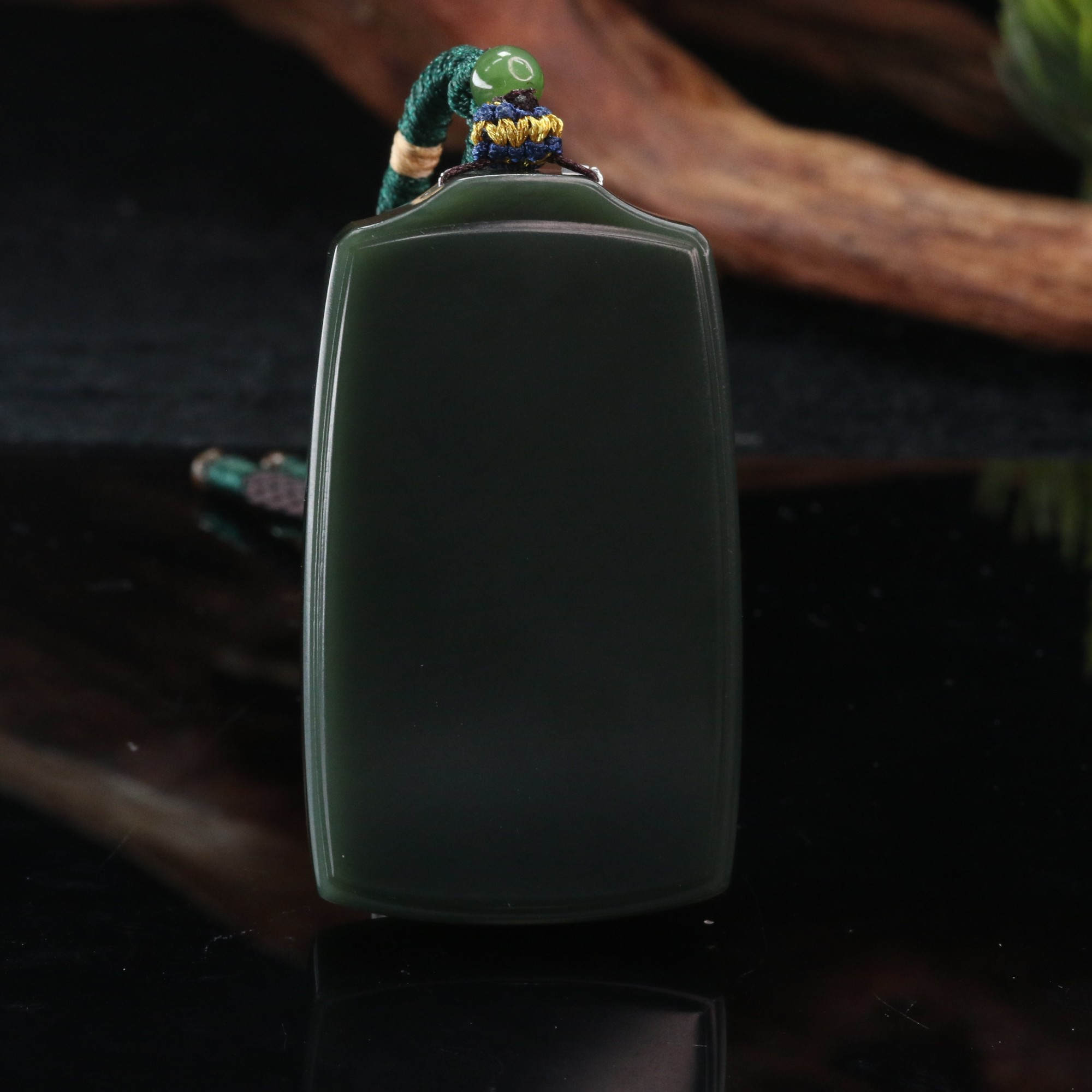 18和田玉无事牌吊坠/400104北京中保拍卖