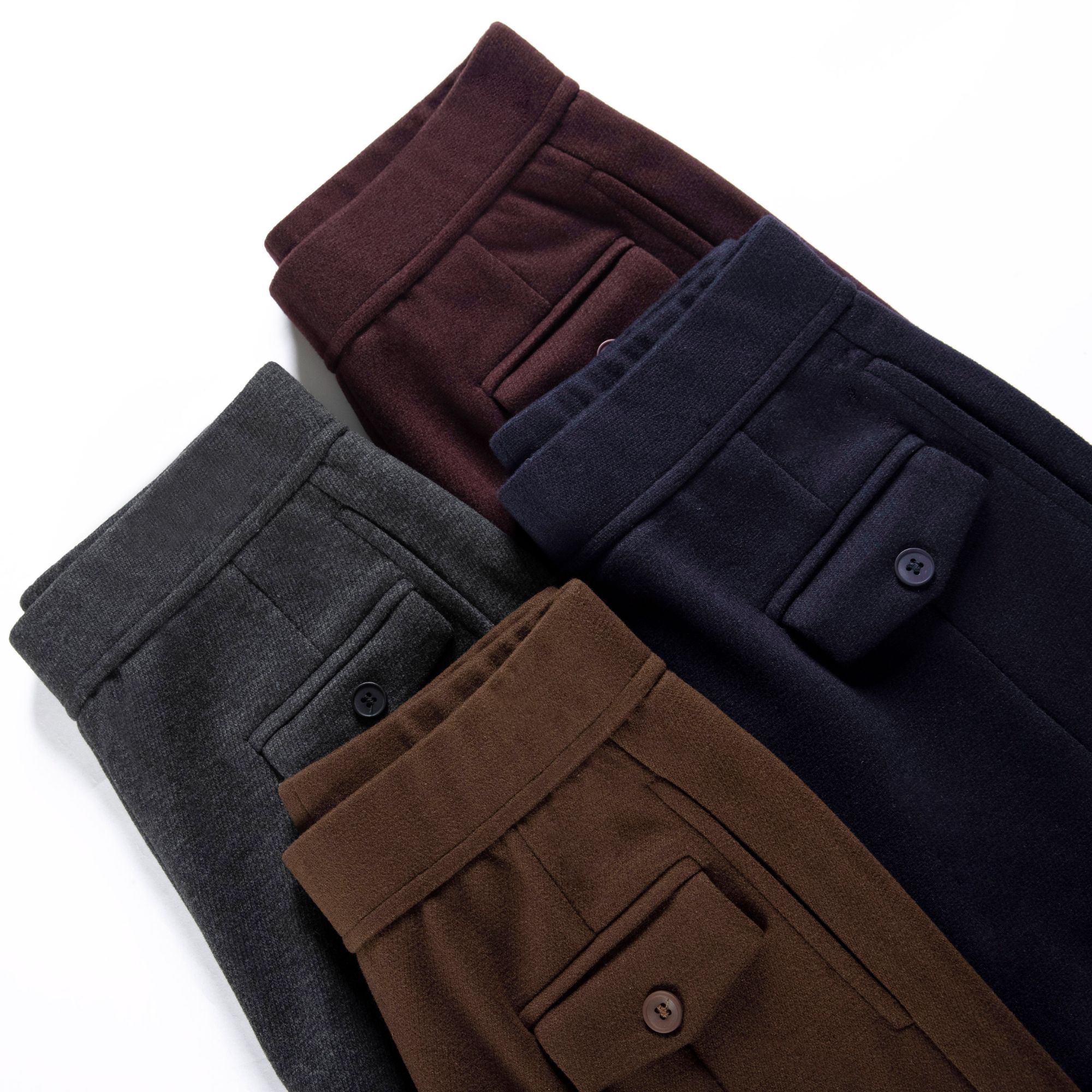 【轻奢高定】537秋冬季设计师新款2025时尚高腰百搭休闲弯刀直筒裤