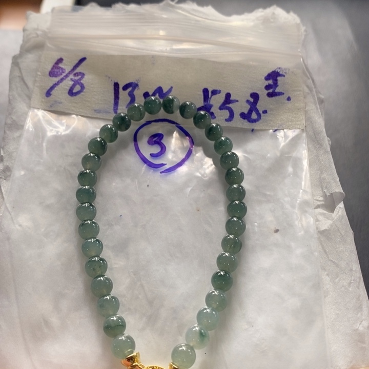 定制翡翠未镶嵌缅甸翡翠a货飘花手链项链卡5.8