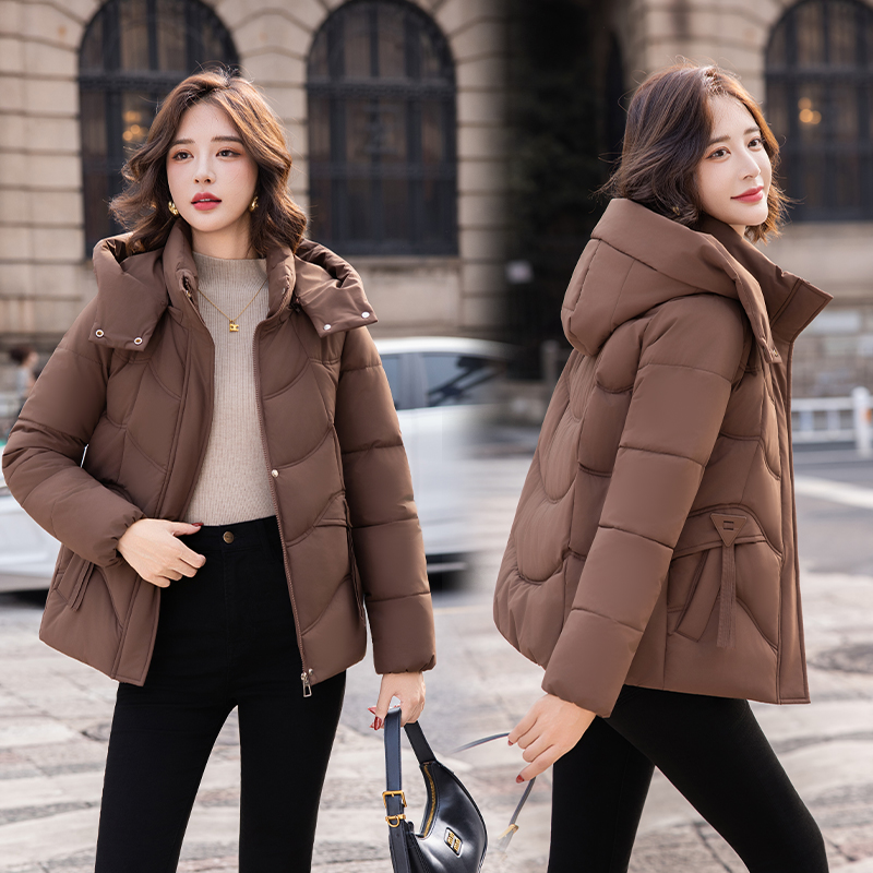 2025秋冬新款棉服女韩版显瘦加厚棉衣气质防寒保暖大码外套