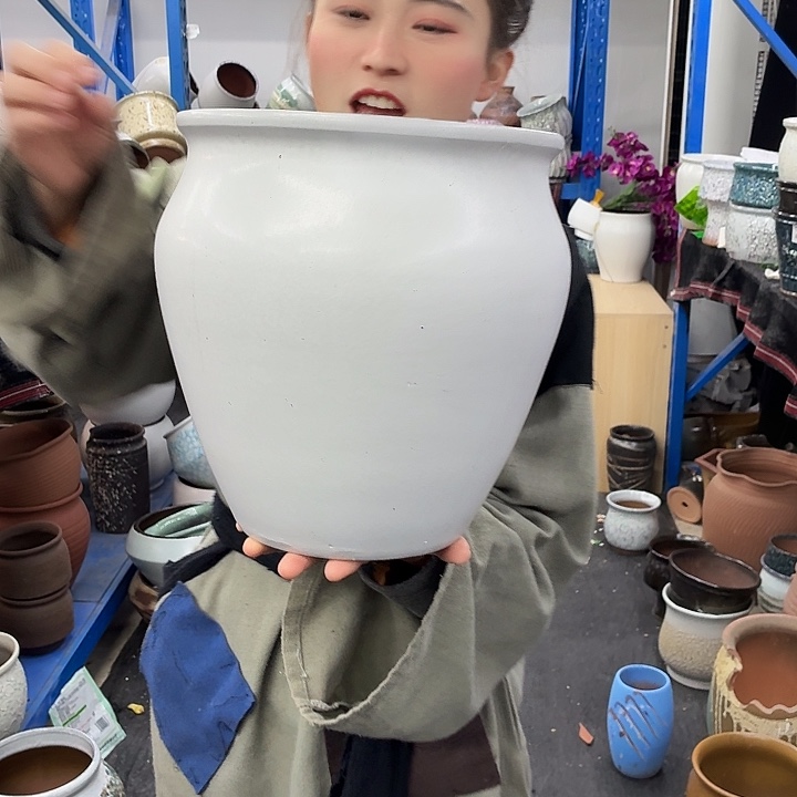 24×27 -粗陶花盆有孔-买买买