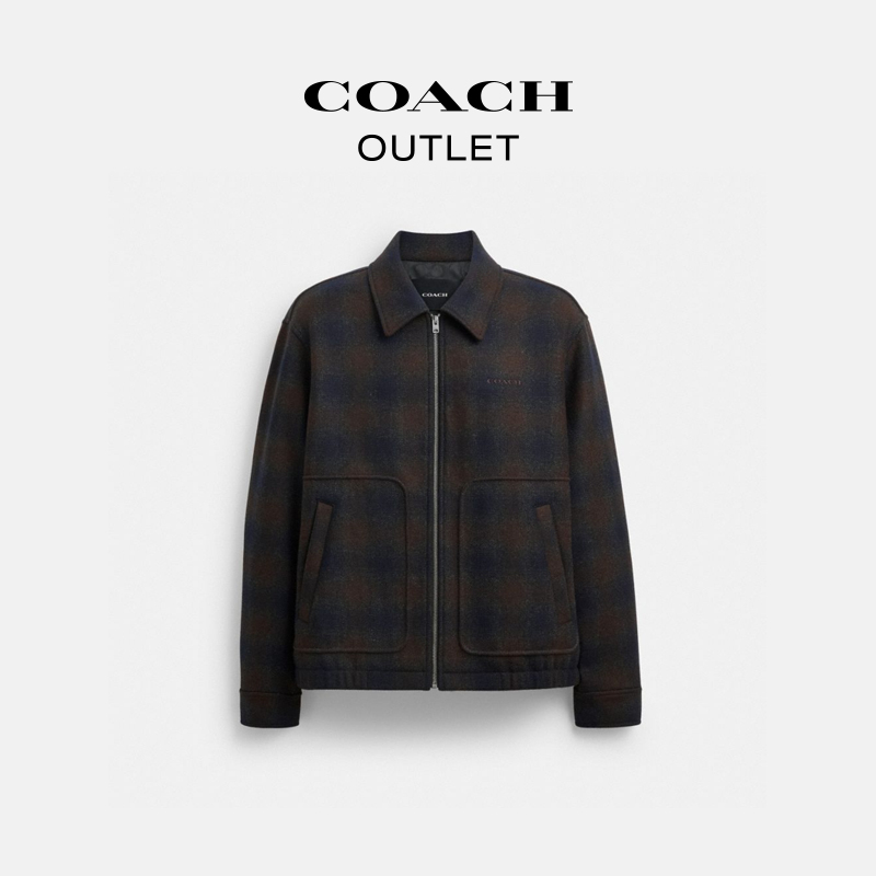 【新品】COACH/蔻驰奥莱 羊毛短夹克