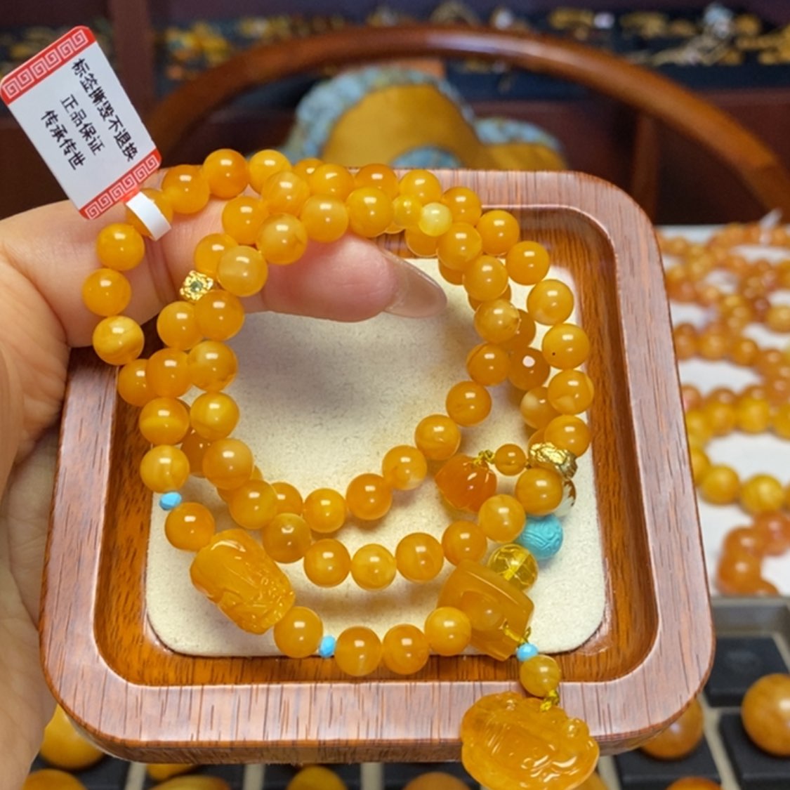 【闪购商品】蜜蜡手链未镶嵌手串