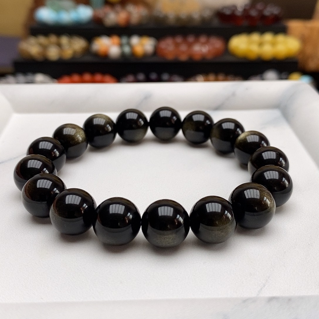 未镶嵌黑曜岩手链