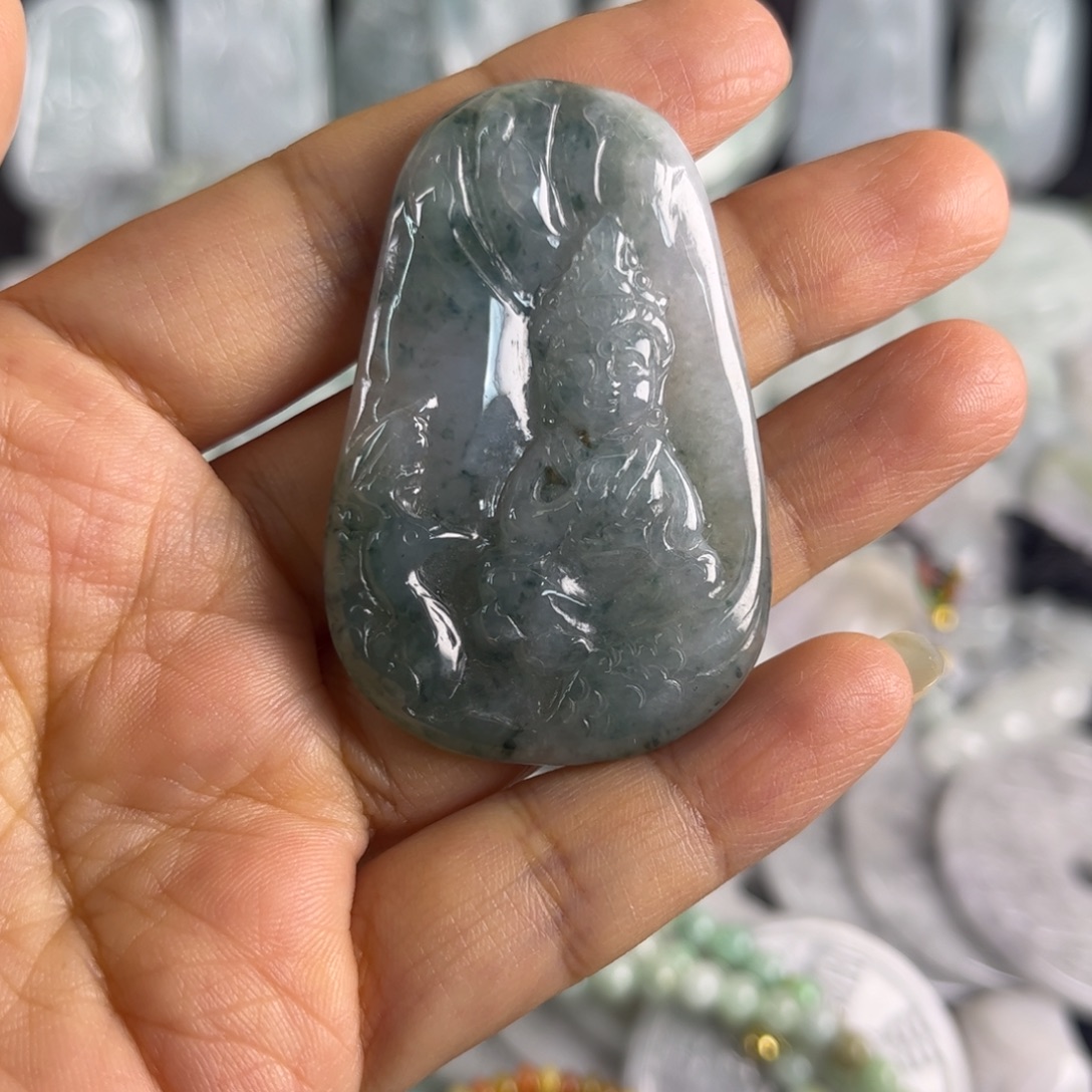 翡翠未镶嵌吊坠(不含链)