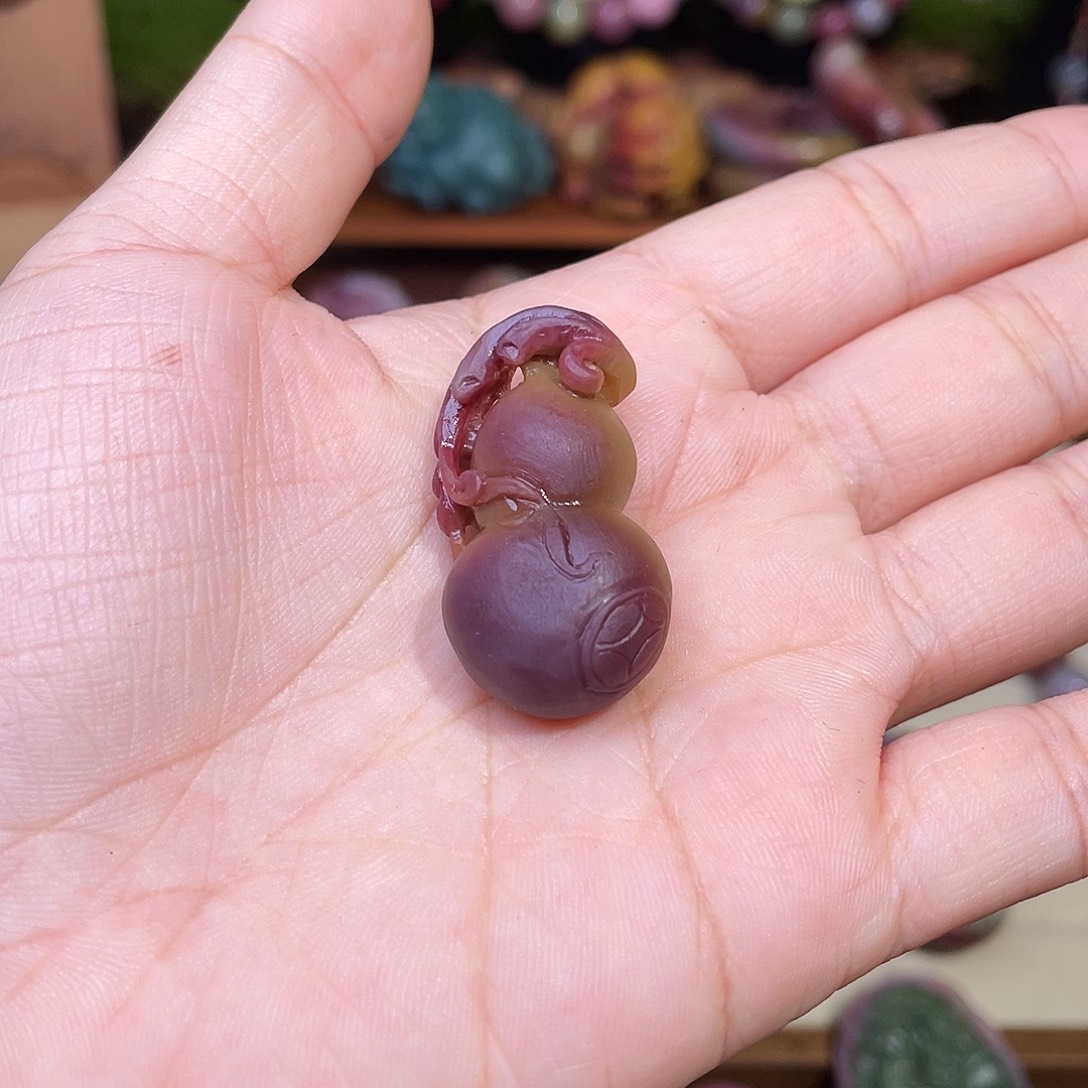 @***瘩玛瑙/玉髓未镶嵌手串盐源玛瑙高品葫芦