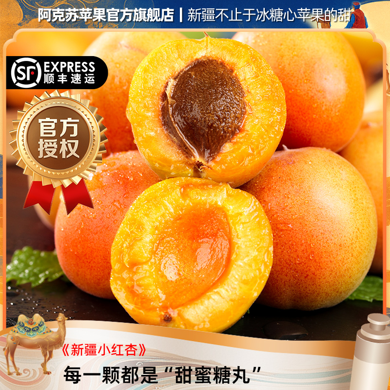 【新疆官方店】正宗新疆吊干杏阿克苏小红杏新鲜水果软糯甜顺丰包邮