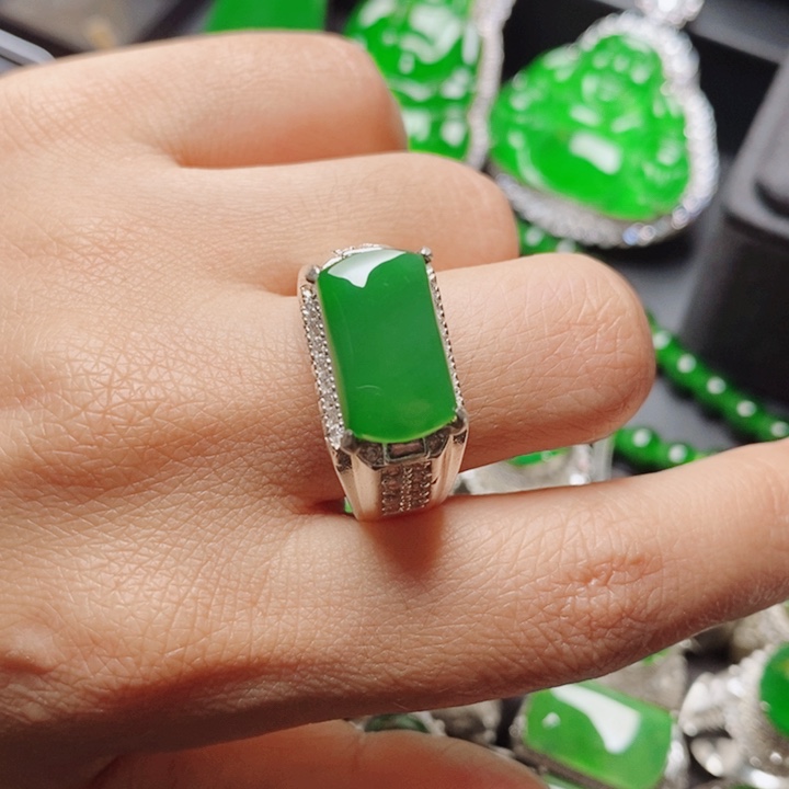 未镶嵌戒指翡翠天然翡翠正品