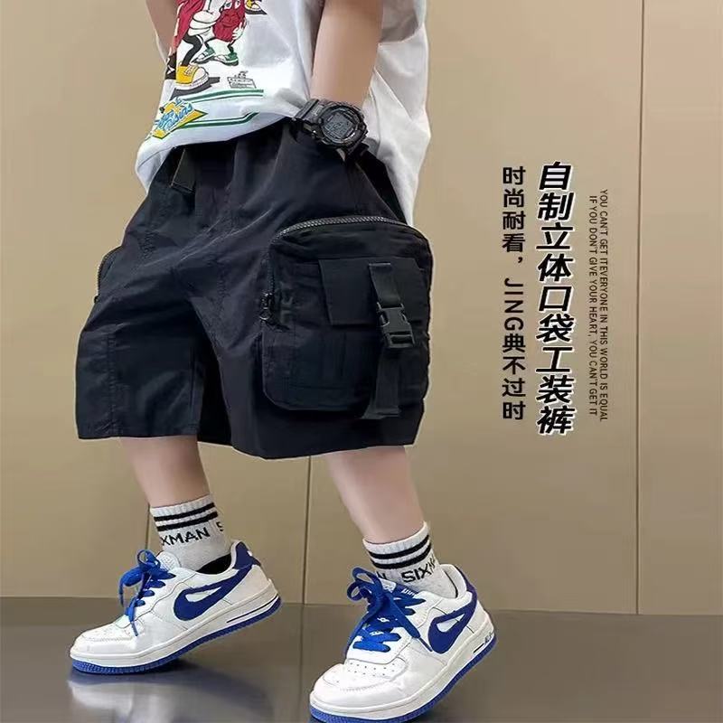 kz-8087男童中裤时尚休闲宽松中大童韩版洋气高品质休闲裤