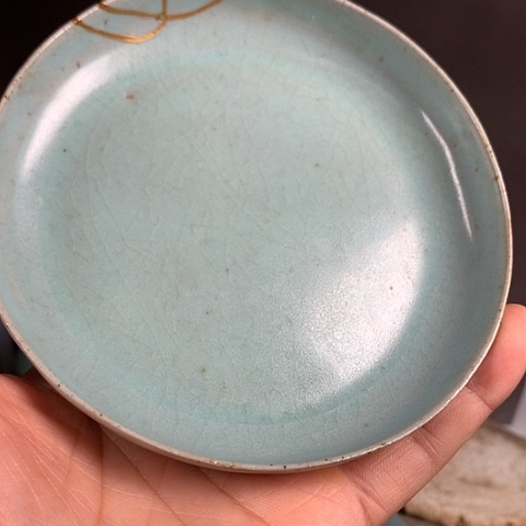 盘风**起清凉寺汝窑标本
