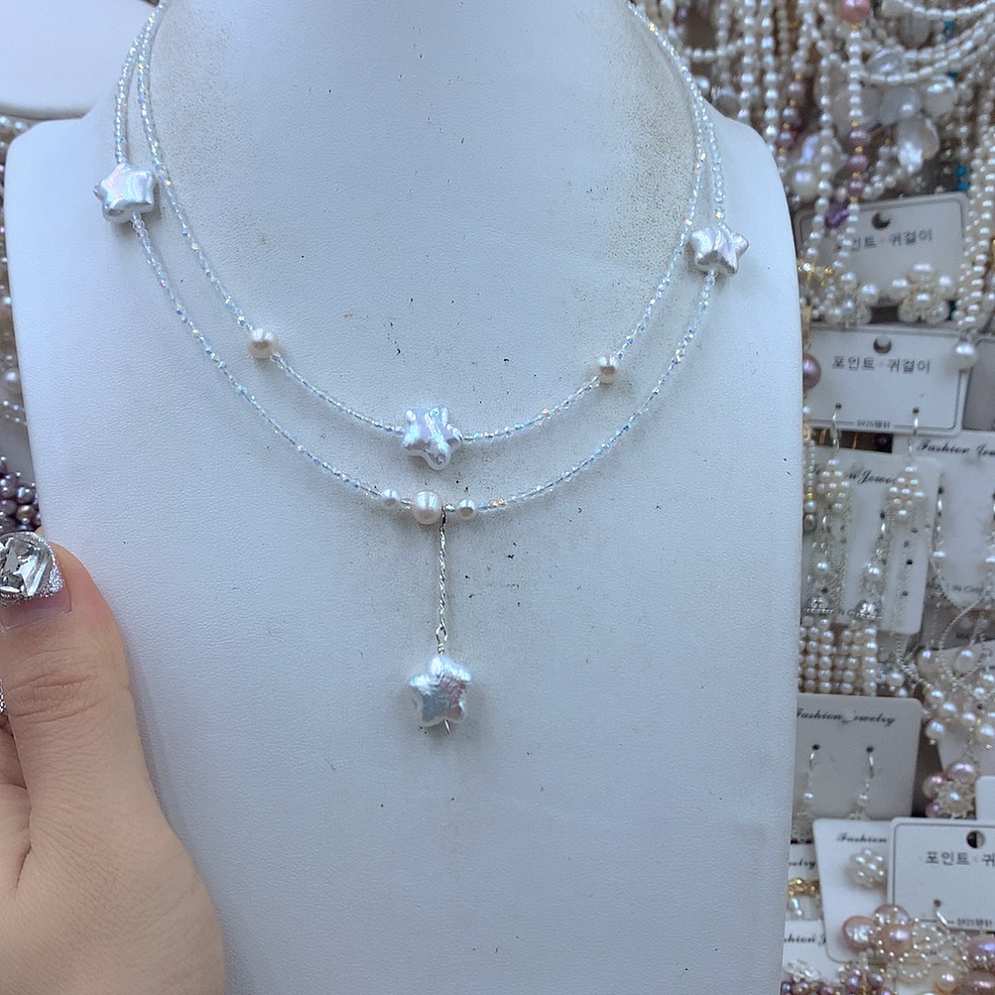 淡水珍珠耳饰银S925镶嵌