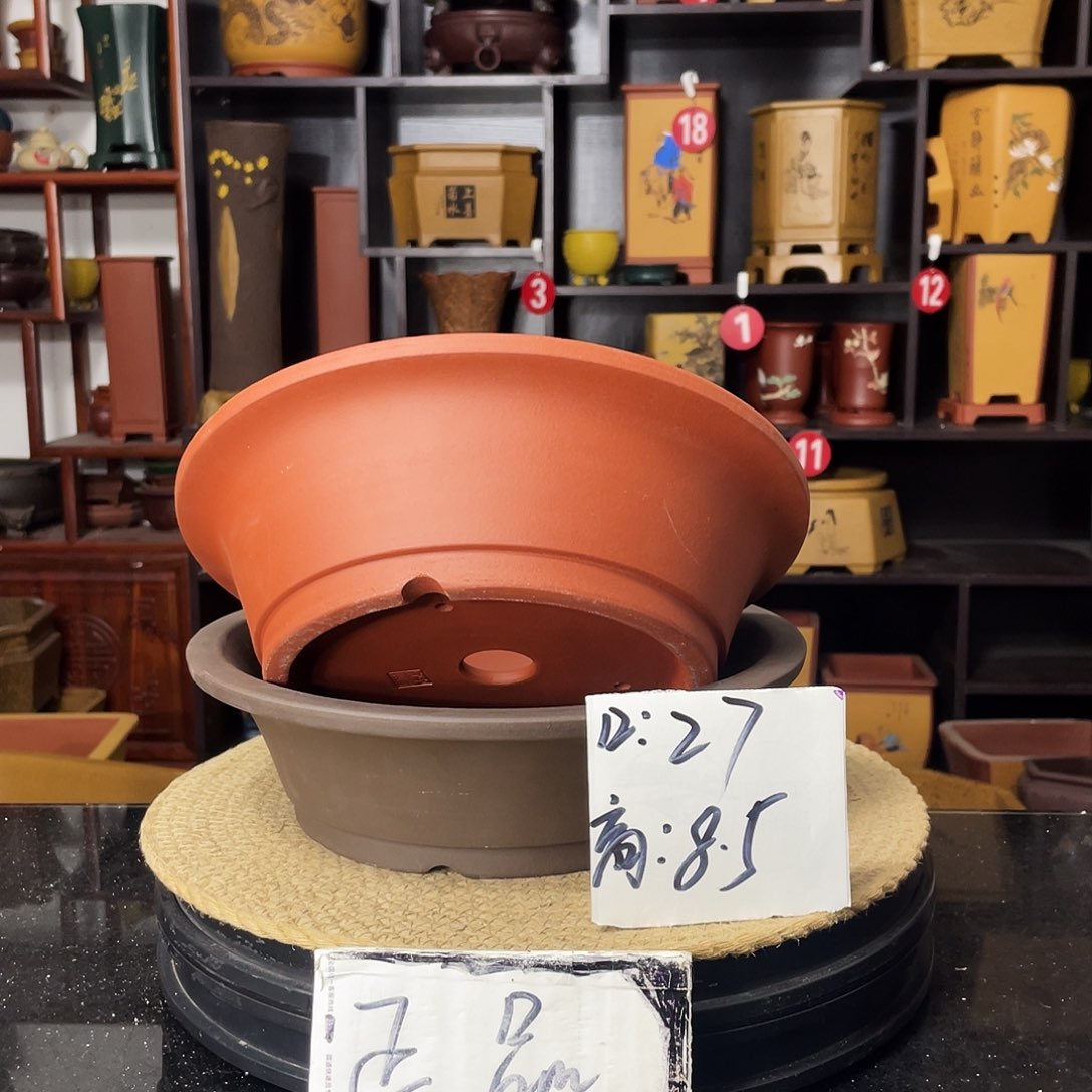 紫砂D-婉秋紫砂花盆