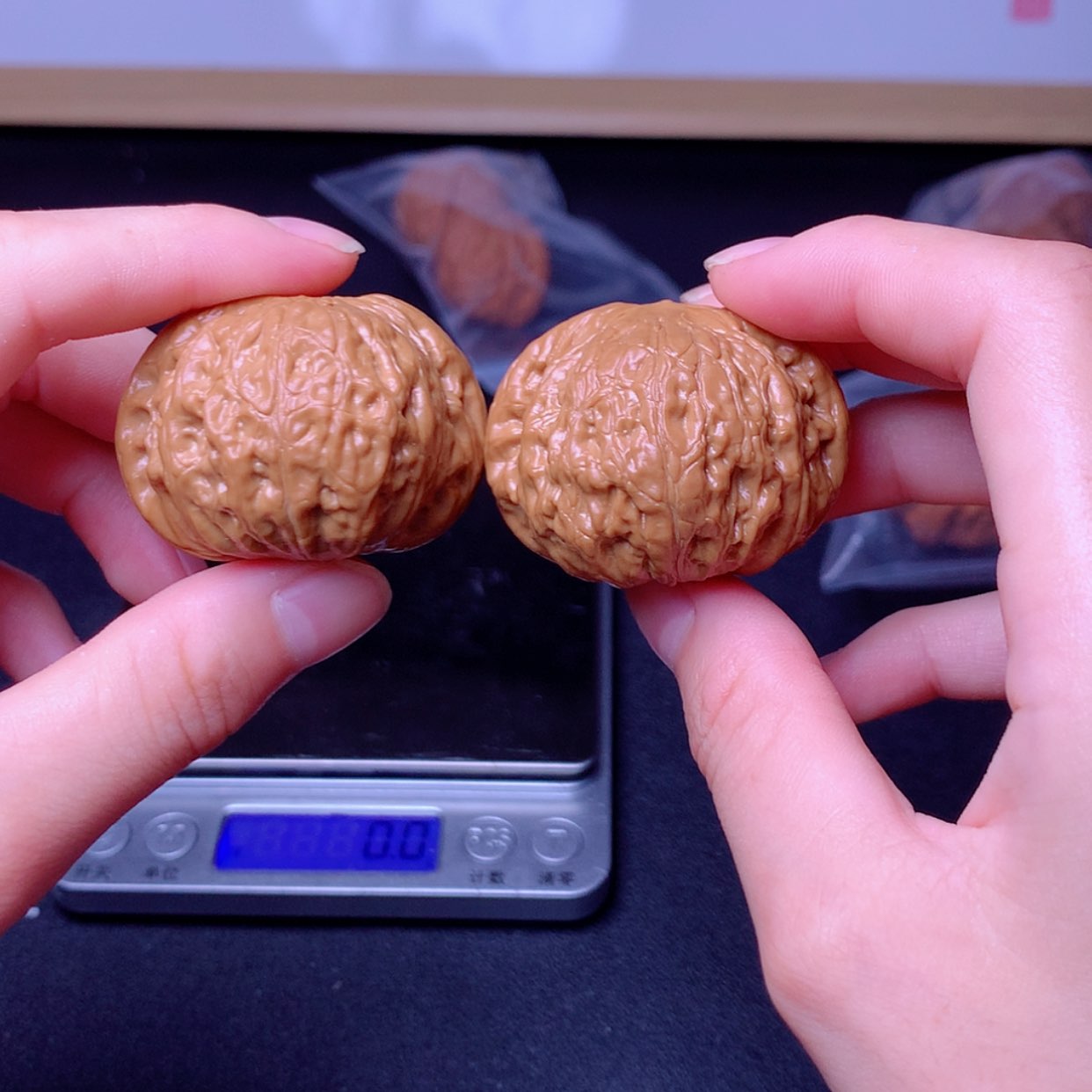 【闪购商品】文玩核桃把件铁锤41微修