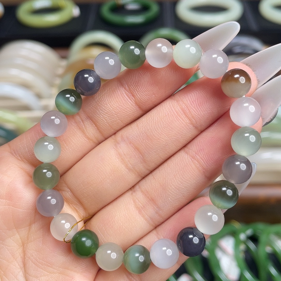 和田玉未镶嵌手链