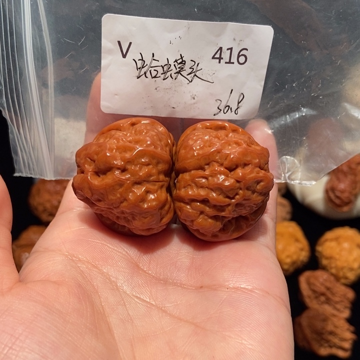 文玩核桃把件35蛤蟆头