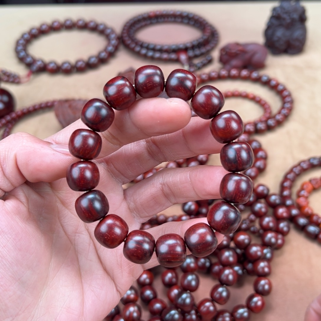 檀香紫檀（小叶紫檀）手串/手链13x14老型鳞底，318