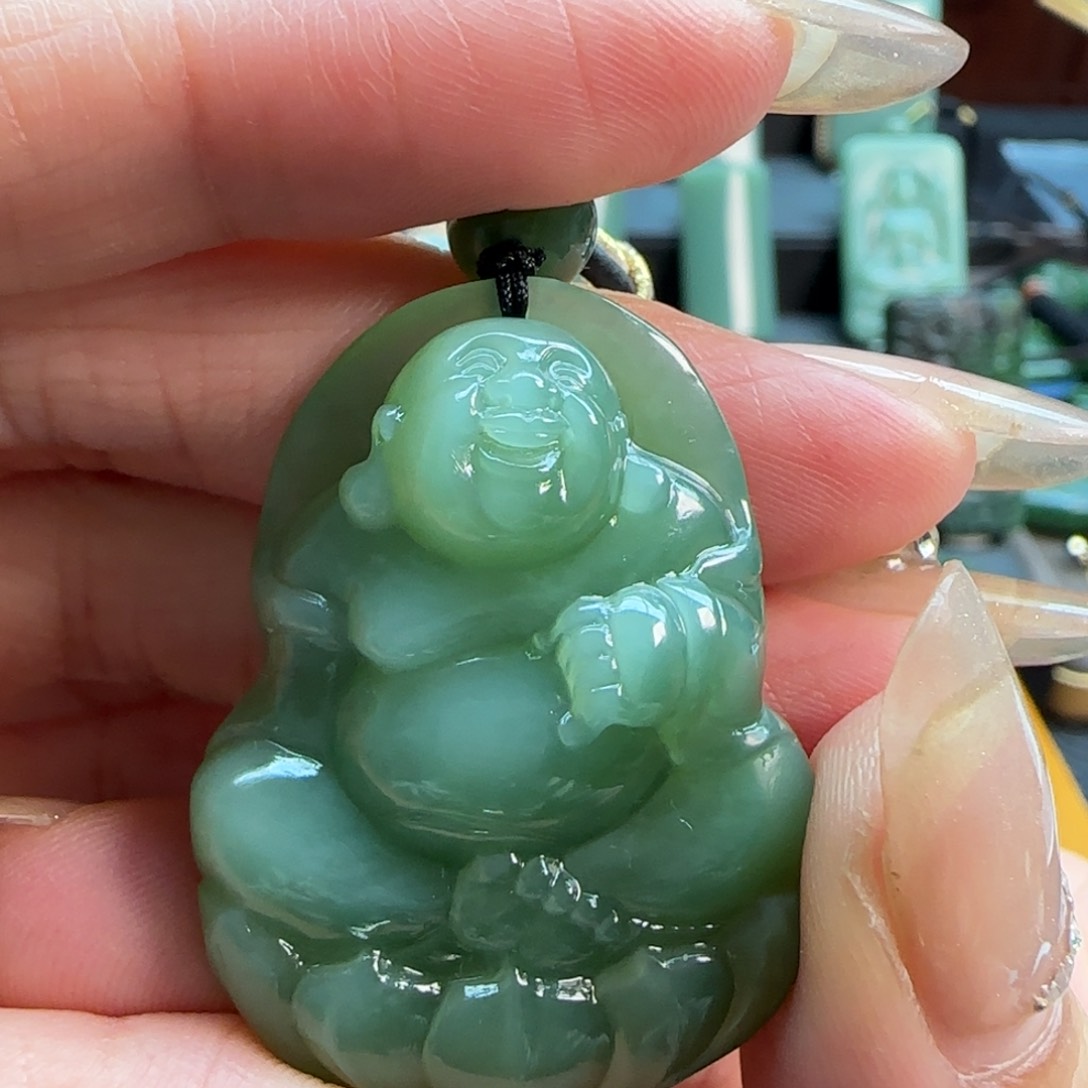 和田玉（碧玉）吊坠(不含链)未镶嵌