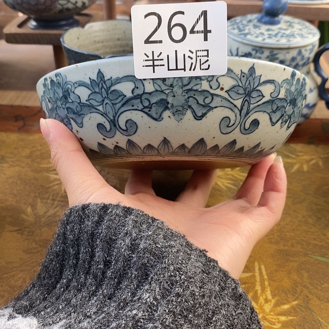 陶手工手绘青花高温陶瓷