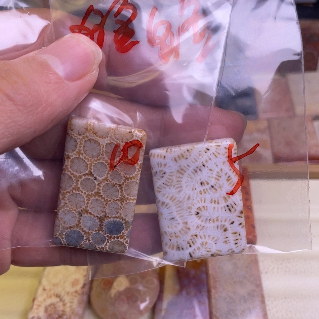 鱼***水硅化玉未镶嵌吊坠精品8